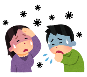 コロナ流行ってきてます！